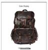 Men's Vintage Leather Backpack for Business and Travel