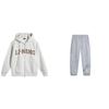 Li Ning Casual Versatile Letter Pattern Hooded Drop Shoulder Loose Long Sleeve Elastic Waist Long Pants Sweatshirt Set AWDUA11-2+AKLTD71-3