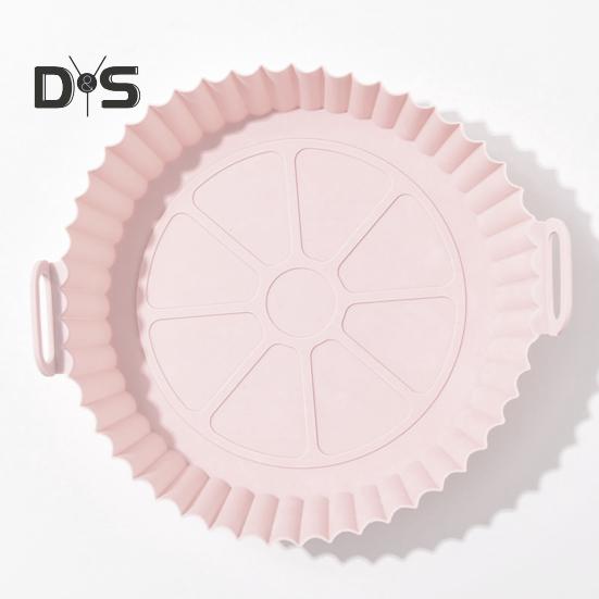 Silicone Frying Liners Air Circulation Baking Tray Dual-sided Cooking Pan Grease-free Air Fryer Basket Kitchen Accessory