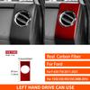 For Ford F-250 350 450 550 F-650 750 2011-2016 Real Carbon Fiber Stickers Co-pilot air vent panel Car Accessories decorative