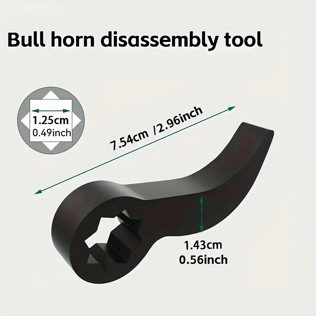 Angle Type Half Axle Disassembly Tool Kit Drive Pry Bar Adapter for Open-end Wrenches Professional Axle Removal Repair Tool Set