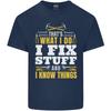 I Fix Stuff Funny Electrician Sparky Mechanic Unisexs Light Cotton TShirt