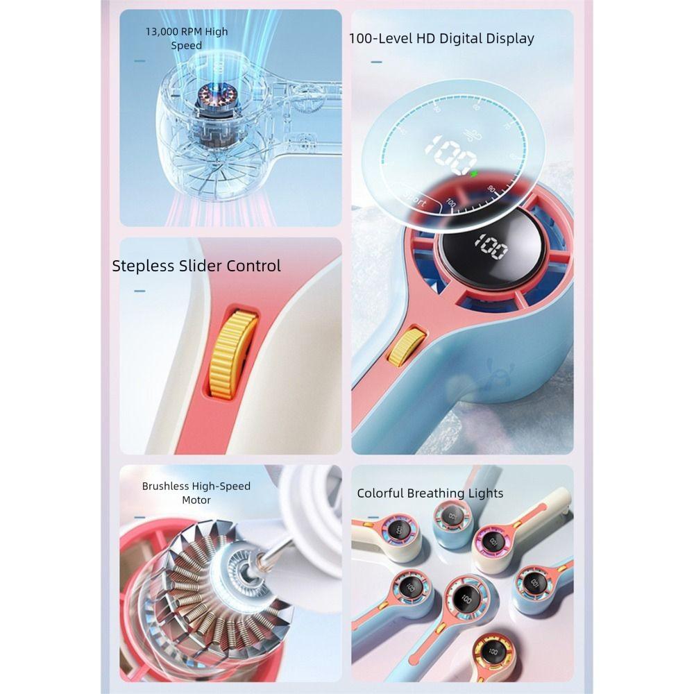 Low Noise Outdoor Portable Fan Fast Cooling Small Electric Fan Mini Handheld Fan  Home