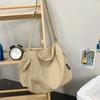 Women's bag large-capacity new summer versatile shoulder messenger cloth bag, college student class tote bag