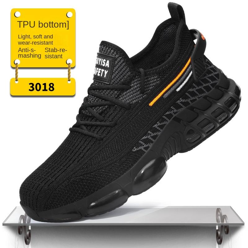 

Обувь для страхования труда, ударопрочная и устойчивая к проколам, мужская дышащая обувь со стальным носком, легкая и удобная, защитная обувь для работы 44
