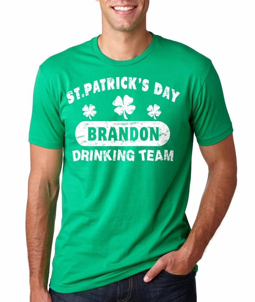 St Patricks Day Drinking Team Personalized TShirt Put Your Name Funny Tee S