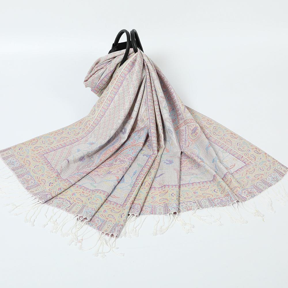 New red shawl with women's travel vacation photo scarf warm scarf cape