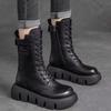 New Women's Ankle Boots Winter Plush Warm Platform Zip shoe Female Waterproof Boot Botas De Mujer Thigh High Boots 2025