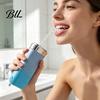 Cordless Oral Irrigator for Travel Water Flosser, 3 Modes, 4 Jet Tips, 180ml Tank, Portable Tongue Cleaning Tool Dental Irrigator, Retractable