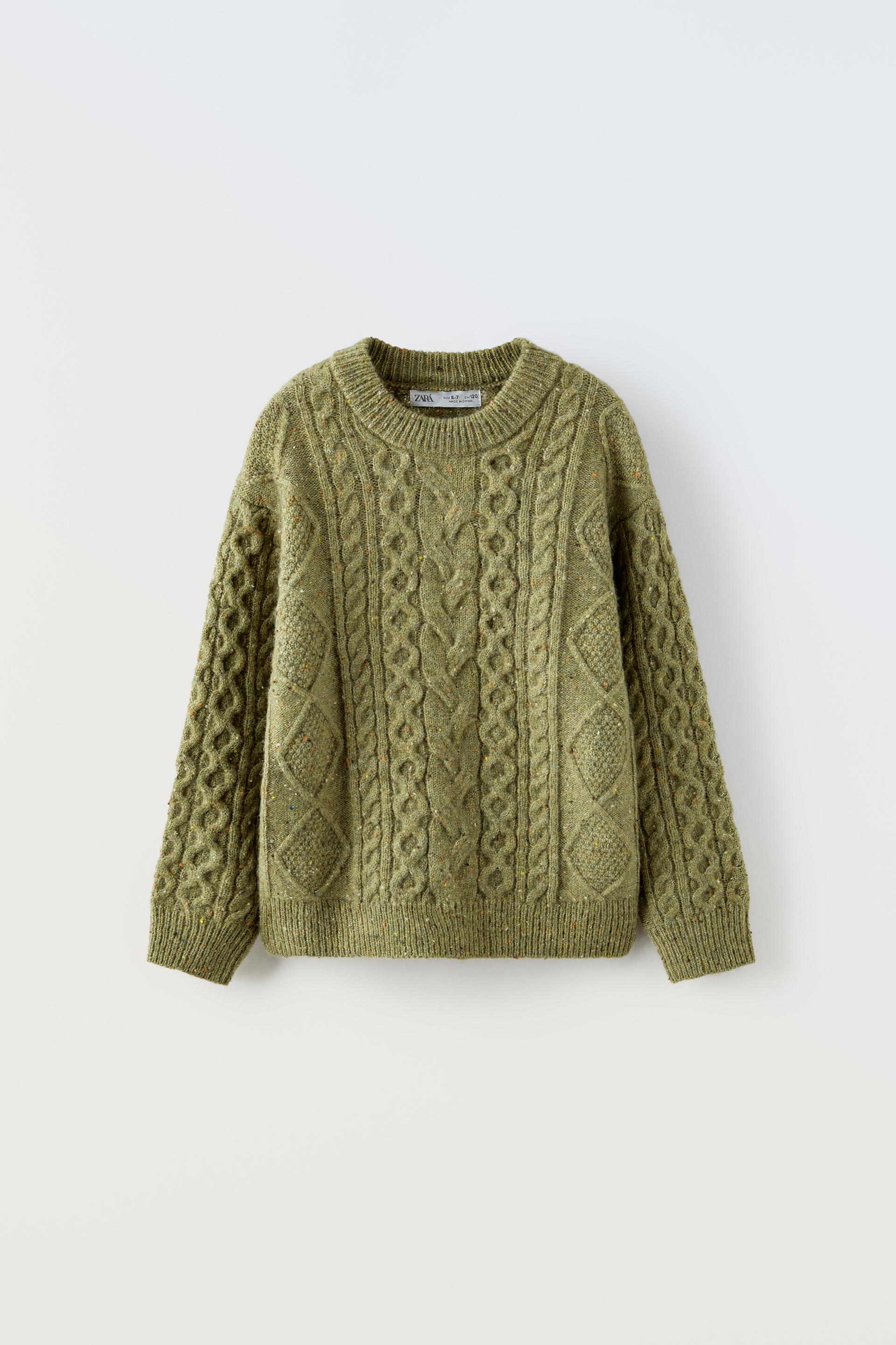 

СВИТЕР КАБЕЛЬНОЙ ТРИКОТАЖИ