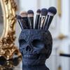 Halloween Personalized Colorful Skull Makeup Brush Holder Pen Holder Decoration Flower Pot Home Decor Desk Accessories