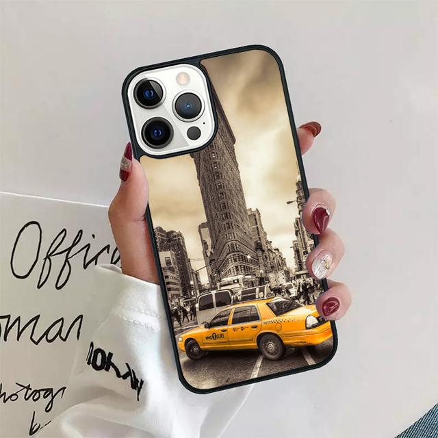 NEW YORK AMERICAN CITY Coque Shell For iPhone 17 Air 15 16e 14 13 12 Pro Max 11 Pro Max Plus Phone Case Cover