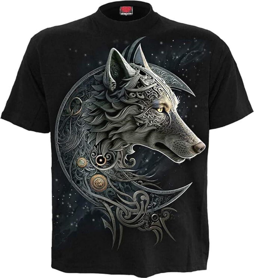 26 Celtic Wolf T-Shirt by Spiral Direct Norse Warriors Vikings Unisex T-Shirt XXXXL