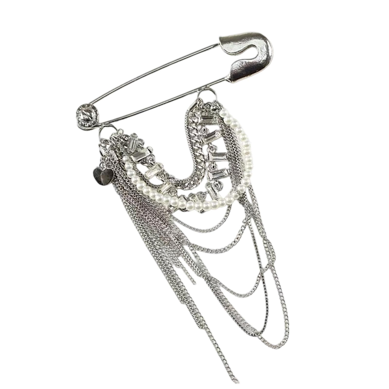 

Exquisite Tassels Brooch Pin Vintage Pin Unique Accessory Statement Brooch Alloy Texture Suitable for Fashion Outfits