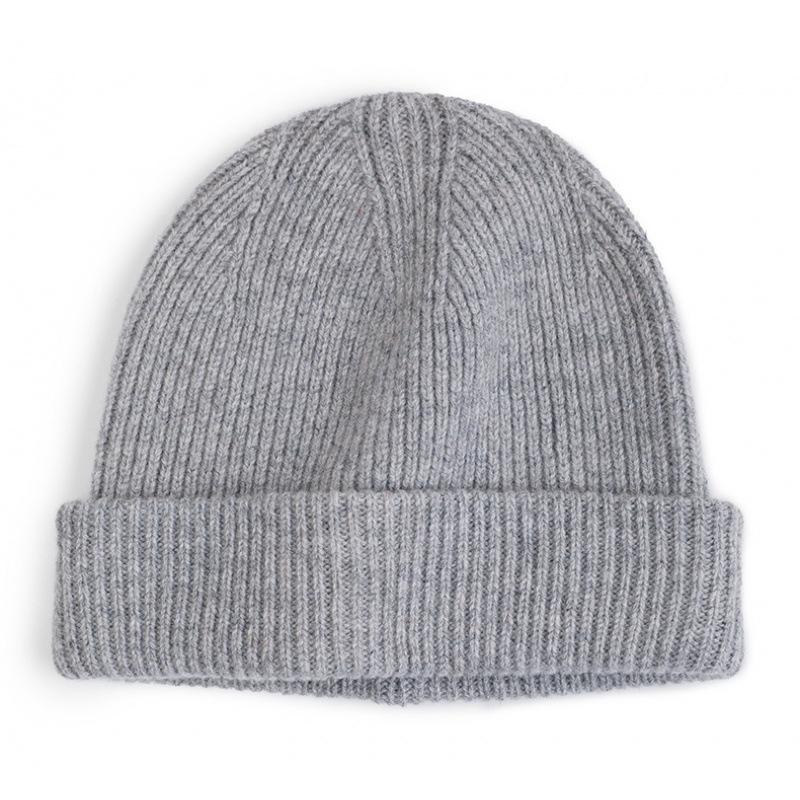 Export To Australia High-quality Wool Brimless Winter Men's and Women's Knitted Hats Thermal Headgear Wool Autumn and Winter Hats