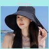 Korean Style Outdoor Bucket Hat With Double Layer Brim For Sun Protection And Water Resistance