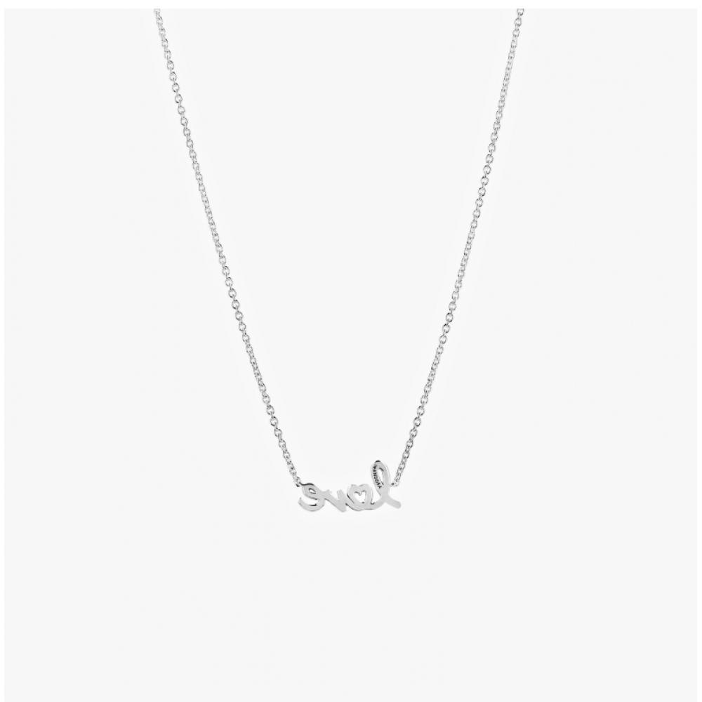 Pandora 393076c01 Moment Sparkling Handwritten Love Collier Silver Necklace