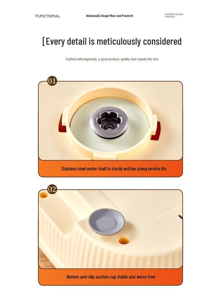 High-Power Intelligent All-in-One Dough Mixer: Automatic Kneading, Fermentation, and Household Chef Machine