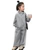 Autumn 2025 Girls' Sportswear Set: Stylish Children's Sweatshirt & Sweatpants Two-Piece