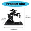 Witches Shape Iron Candle Holder,Witches Lamp Candle Stand for Halloween Party and Haunteds House Display