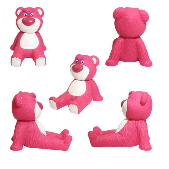 Suport adorabil pentru telefon cu urs de desene animate, culoare roz, suport stabil, suport pentru telefon mobil, ornament de decorare pentru birou