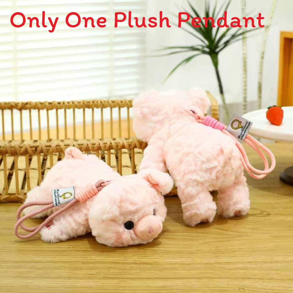 Plush Fox Keychain With Cord Cute Animal Pendant For Kids And Adults