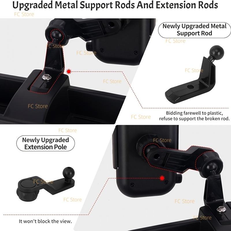 Upgraded Phone Mount for Jeep Wrangler JL JLU & Gladiator JT 2018 2019 2020 2021 2022 2023 , Multi-Mount Phone Holder Dash Tray
