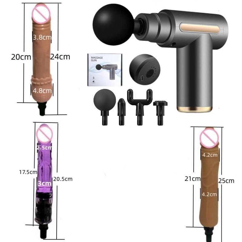 Multi-Function Massage Gun Adapter Kit with Silicone Heads for Adults