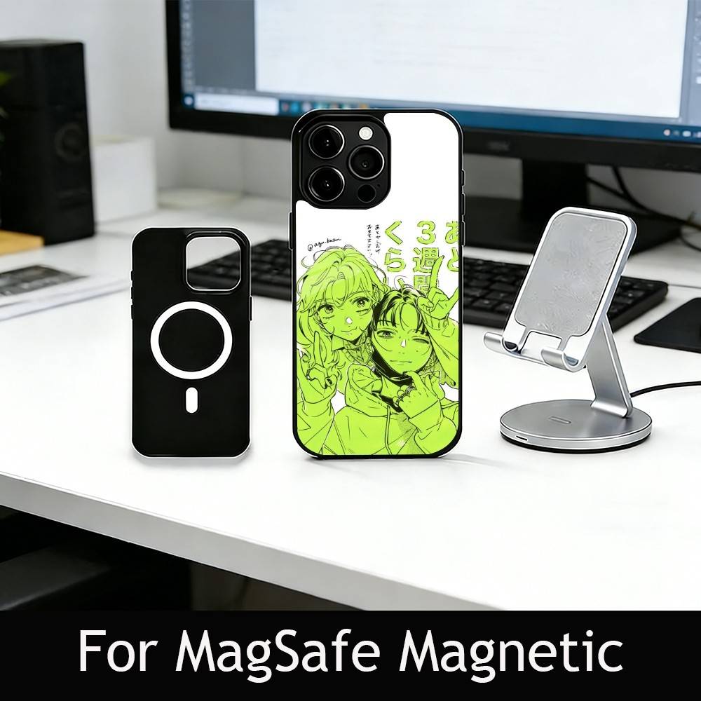 

T-The G-Green Yuri Phone Case For iPhone17,16,15,14,13,12,11 Plus,Pro Magnetic with Magsafe Wireless Charging iPhone15PRO