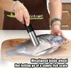 Portable Electric Fish Scale Remover,Stainless Steel,USB Rechargeable, Efficient Fish Scale Remover, Suitable for Seafood, Kitchen Essential