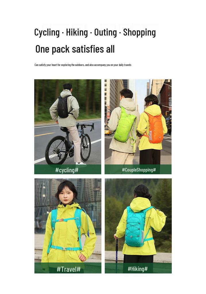 Lightweight Outdoor Cycling & Hiking Backpack - Large Capacity, Durable Oxford Cloth