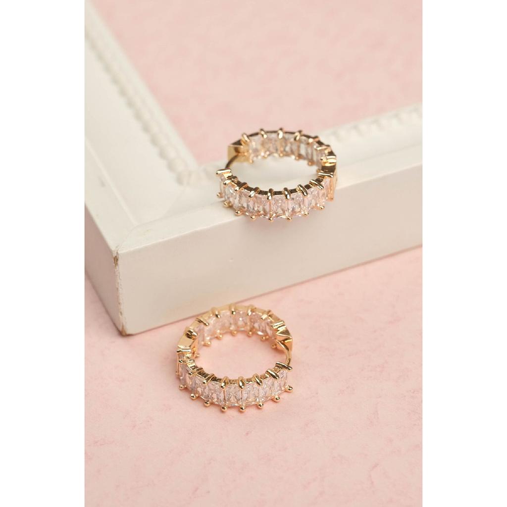 Damen-Ohrringe aus Stahl mit Rechnungsfunktion, garantiert ohne Farbverblassung Jfrch2034