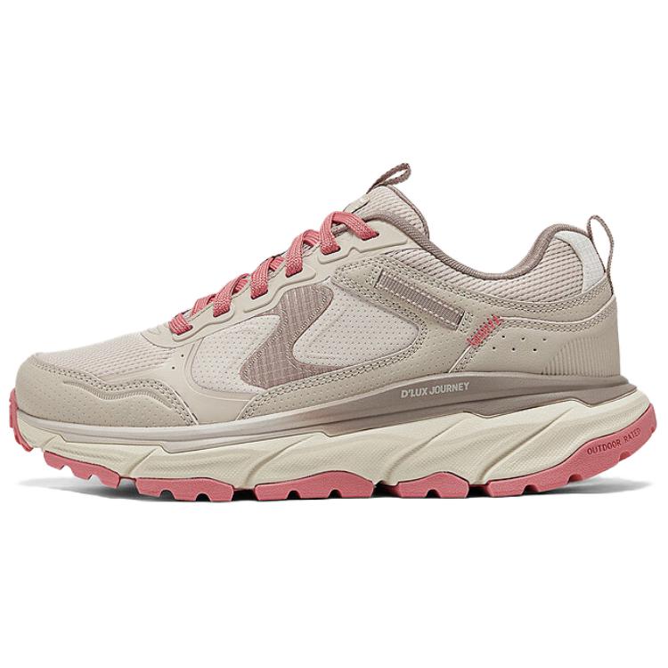 Skechers DLUX Journey Comfortable Versatile Durable Low-Top Hiking Shoes Women hiking shoes Brown Pink 180223-NTPK 37