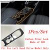 Central Control Gear Shift Water Cup Panel Cover Trim For Peugeot 208 / 2008 2020 - 2025 ABS Carbon Fiber Accessories Interior