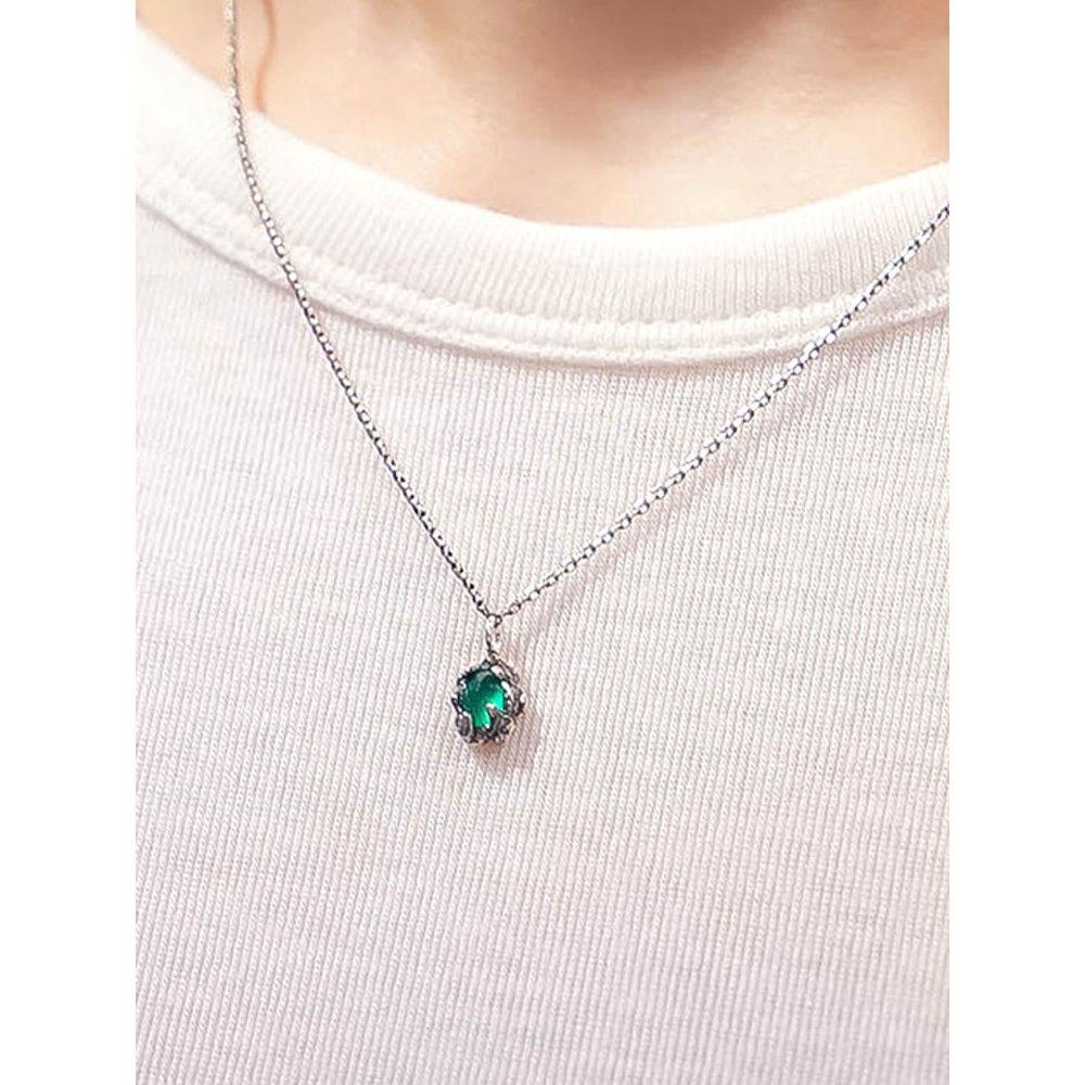 Hr 213N_Green Onyx Necklace