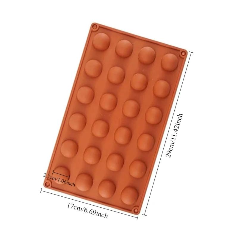 Multi-Cavity Silicone Mold for Mooncakes Chocolate Mousse Cake Filling Semi-Sphere Baking Decorations DIY Dessert Making