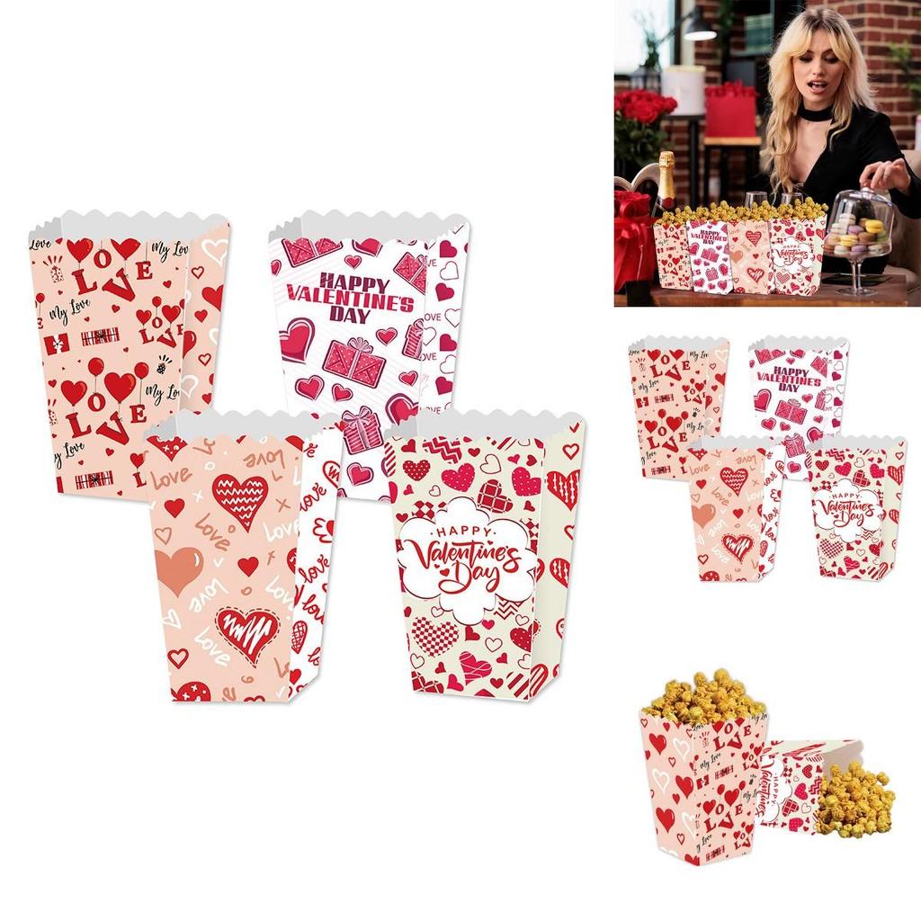 Valentinstag Liebe Dich Feiertag Papier Snackbehälter Mit Umweltfreundlichem Material Für Veranstaltungen Und Feiern