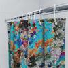 Luxurious Floral Shower Curtain Set Modern Waterproof Printed Black Gold Bathroom Decor for Home, Hotel or Gift