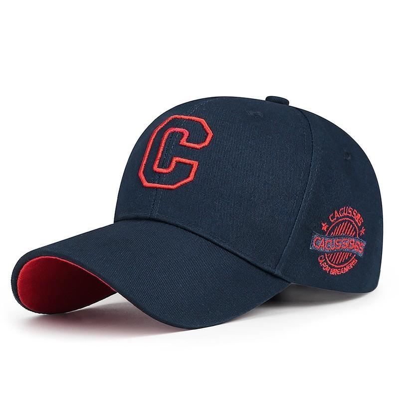 C Embroidery Letter Baseball Hat Adjustable Sun Protection Peaked Gift Caps