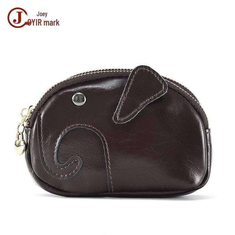 Joyir Women's Genuine Leather Coin & Lipstick Purse - High-End Cowhide Small Wallet