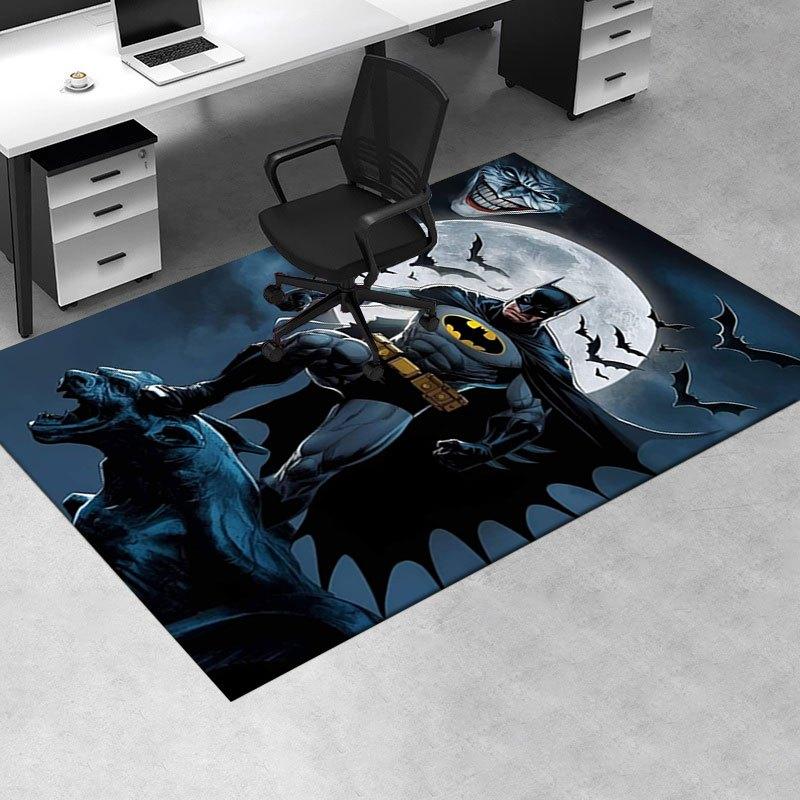 Batman Poster with Full Moon and Bats Wall DecorOffice Mat Home Decor Gift For Halloween & Christmas LD132