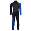 Unisex 3mm Neoprene Wetsuit Full Body Mock Neck Long Sleeve Back Zipper Color Block Swimwear