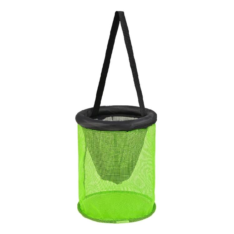 25cm/35cm Baits Storage Cage for Keep Live Fish Portable Bucket Floating Fishing Basket Fishing Net Holder Foldable