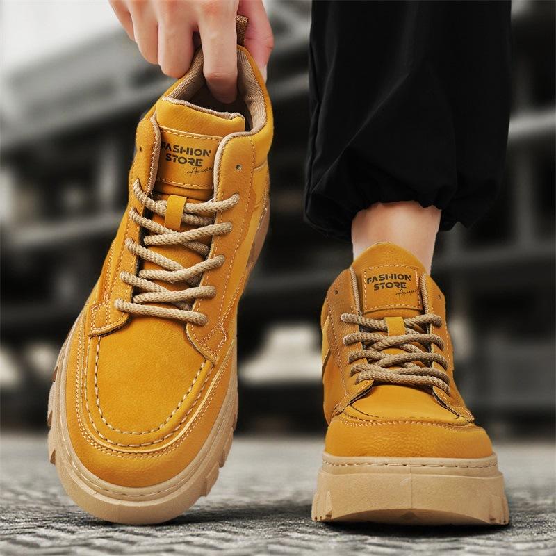 Boots Autumn and Winter New Thick-soled Wear-resistant Leisure Thick-soled Work Labor Insurance Martin Boots
