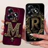 For ITEL S23 Plus S681LN Cover For ITEL S23+ Case Silicone Luxury Crown A-Z Letters 2D Flat Pattern Soft Phone Case