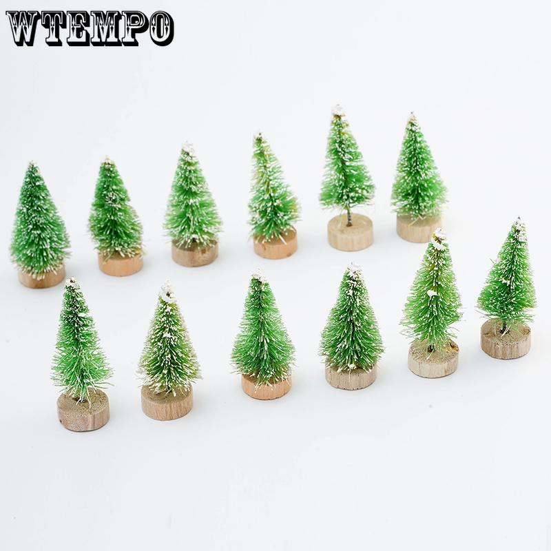 WTEMPO Mini Christmas Tree Home Office Store Desktop Christmas Tree Ornaments Festive Indoor Outdoor Christmas-themed Party Decorations
