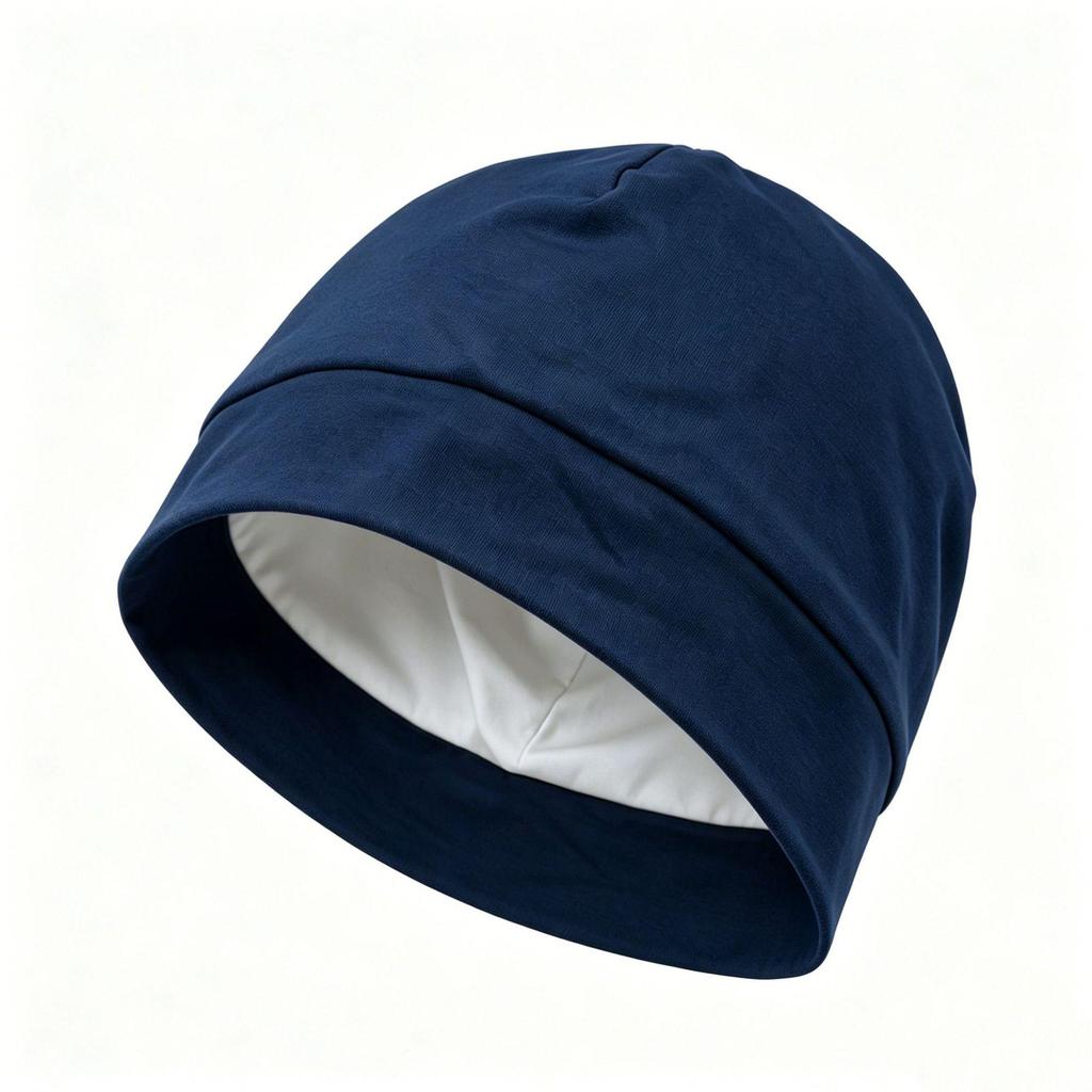 Mulberry Silk Lined Cotton Sleep Cap: Comfortable, Elastic Headwrap for Postpartum and Air Conditioning