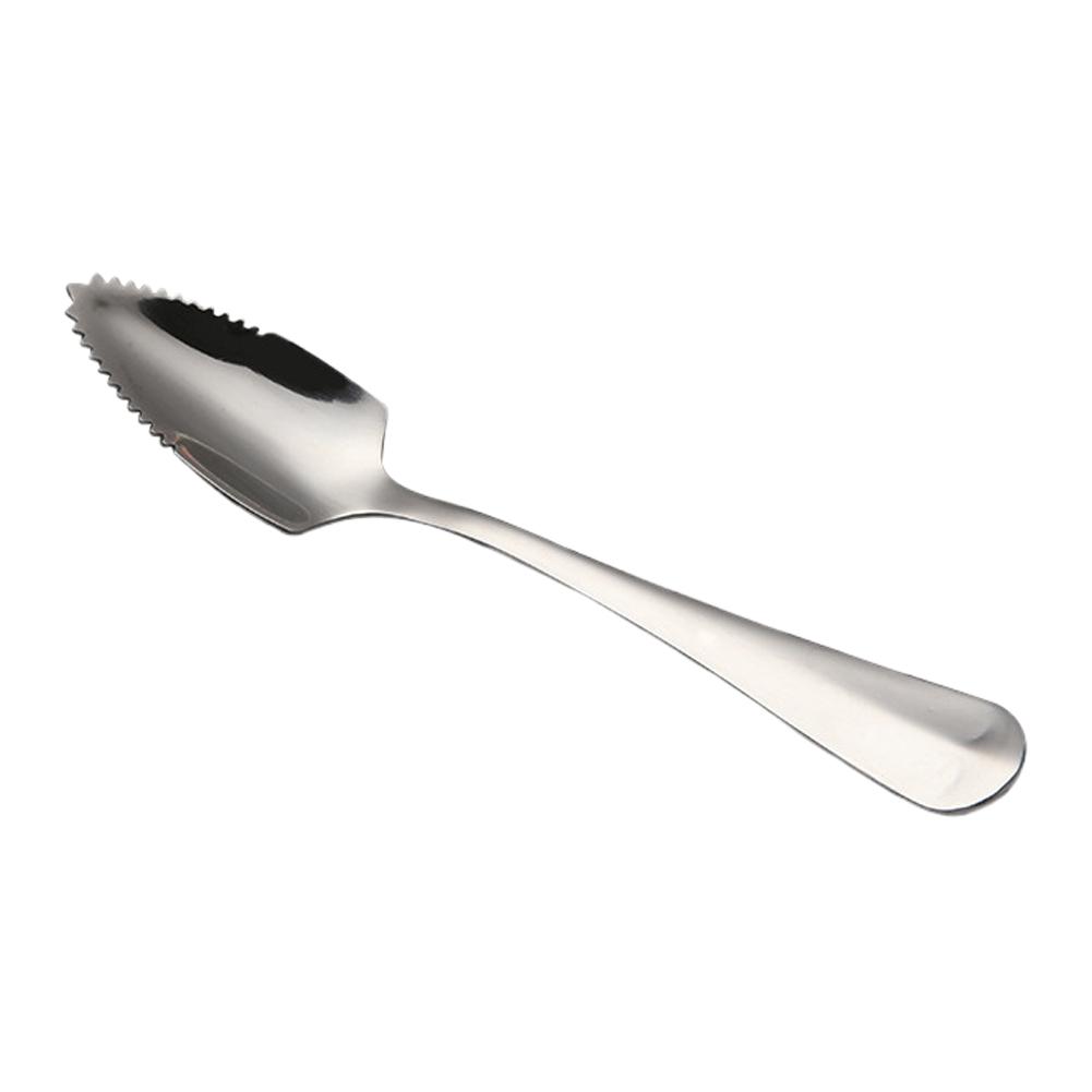 4/1pcs Grapefruit Spoon Thick Stainless Steel Scraping Coffee Spoons Tableware Fruit Teaspoons S4Z6