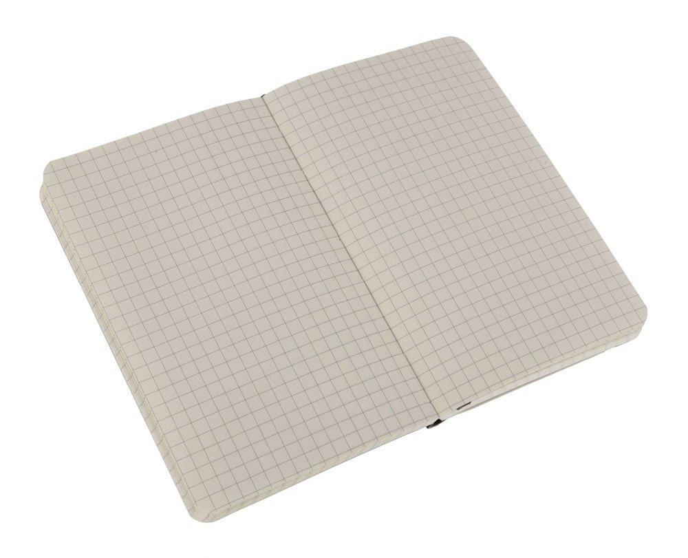 Moleskine Classic Anteckningsbok, Mjukt Omslag, Rutigt, Fickstorlek (9 cm x 14 cm), Svart, QP612