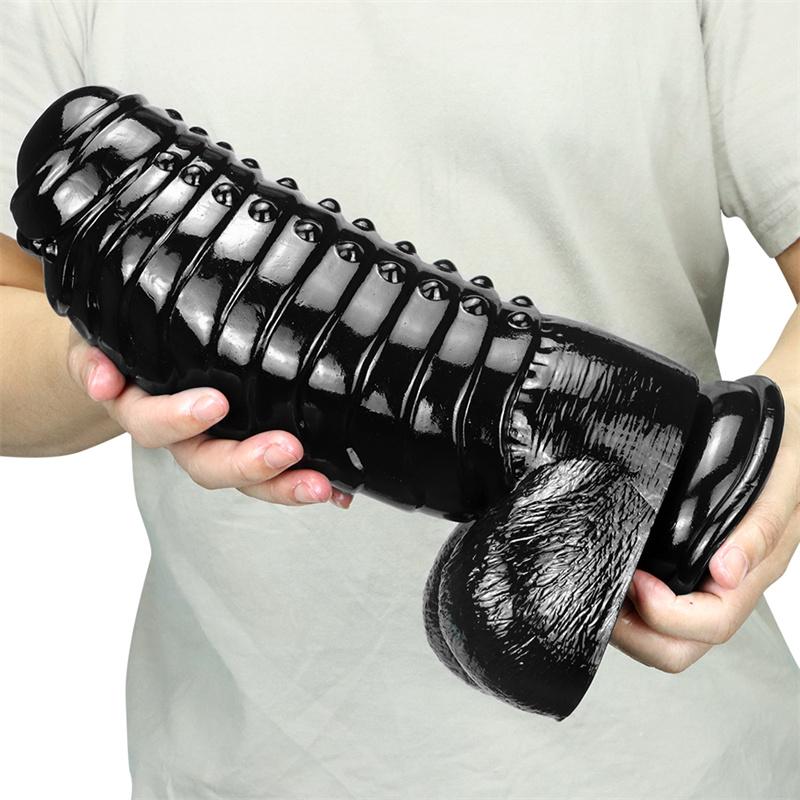 9,8 cm Giant Anal Expansion Expansion Heteroseksuell Giant Anal Plug Simulering Penis Penis Ekstra stor diameter Voksenprodukter
